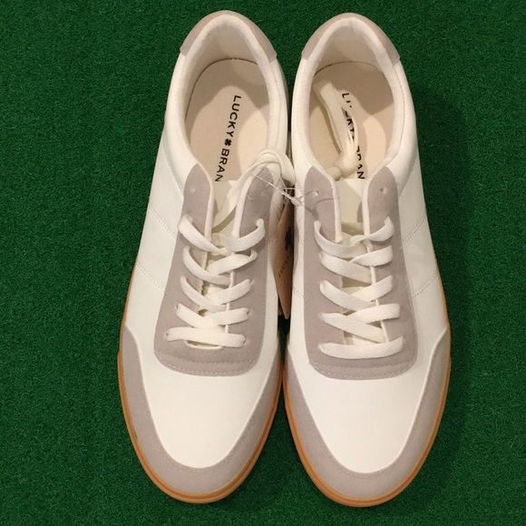 NWT! LUCKY BRAND mens Andrew neutral color block sneakers. Various sizes. - Picture 4 of 5